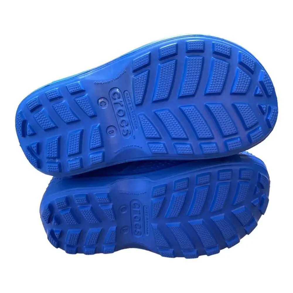 Crocs Cascao Rain Boots Kids C8 Blue Mauricio de Sousa Turma da Monica Rare